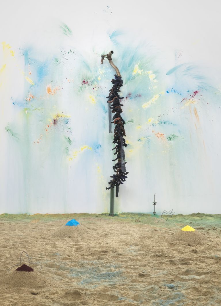 Senga Nengudi
Sandmining B, 2020 (detail)