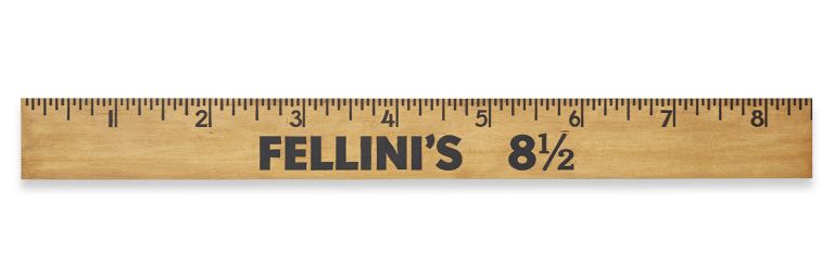 John Waters
Fellini’s 8 1/2, 2014
White pine, pressed letters, wood stain and paint
26.4 × 259.1 × 26.4 cm
10 3/8 × 102 × 10 3/8 inches