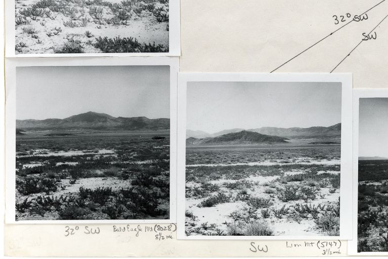 Nancy Holt
Preparatory Drawing of “Sun Tunnels”, 1975 (detail)