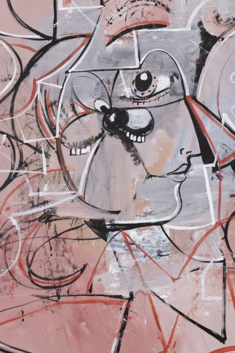 George Condo
Linear Portrait Composition, 2021 (detail)