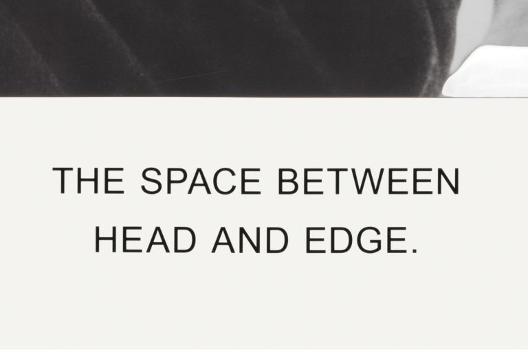John Baldessari
The Space Between Head and Edge., 2019 (detail)