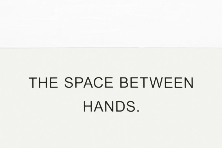 John Baldessari
The Space Between Hands., 2019 (detail)