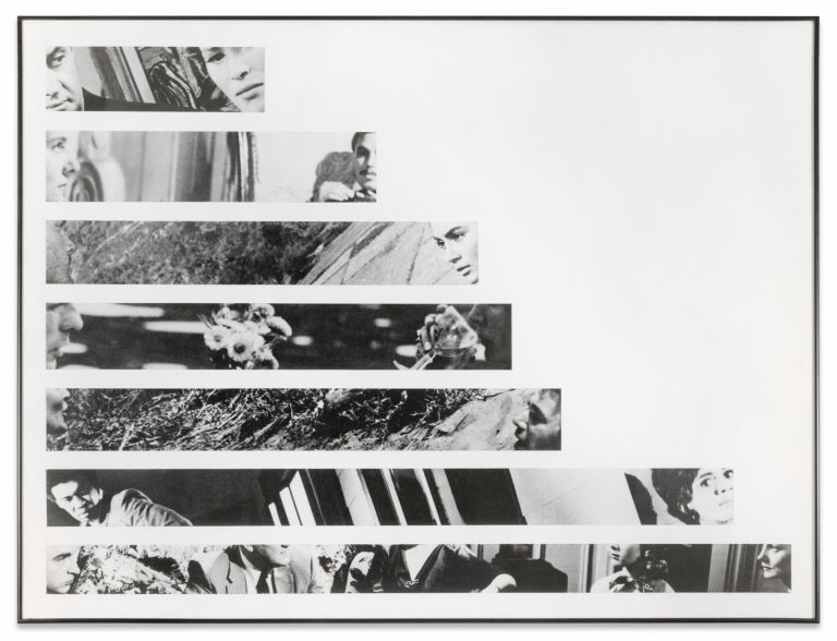 John Baldessari
Space Between (Close to Remote), 1986
Seven black-and-white photographs on board
87 &times; 117.5 cm
34 1/4 &times; 46 1/4 inches