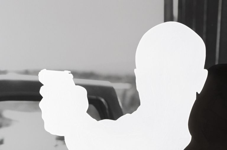 John Baldessari
The Space Between Gun and Cigarette., 2019 (detail)