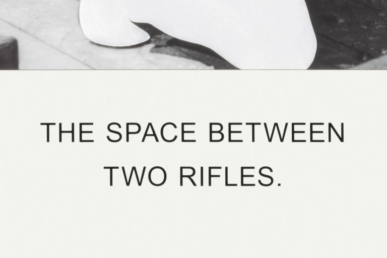 John Baldessari
The Space Between Two Rifles., 2019 (detail)