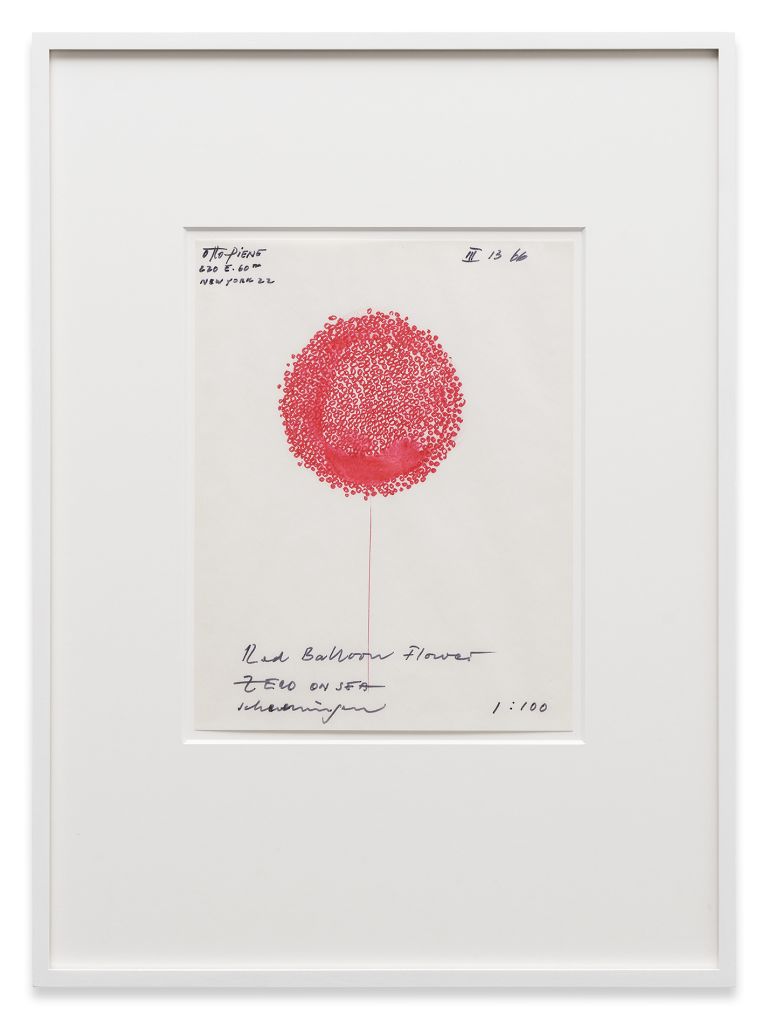 Otto Piene
Untitled (zero), 1966
Felt pen on paper
28 &times; 21.6 cm
11 &times; 8 1/2 inches