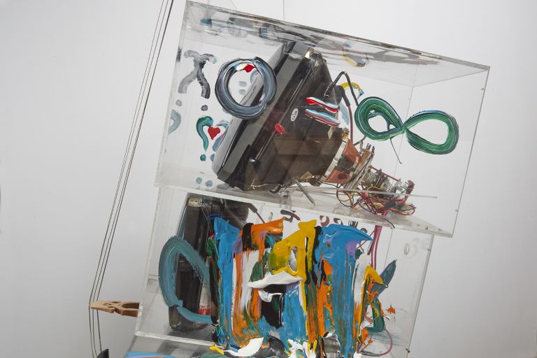 Nam June Paik
First Color TV Cello, ca. 1992 (detail)