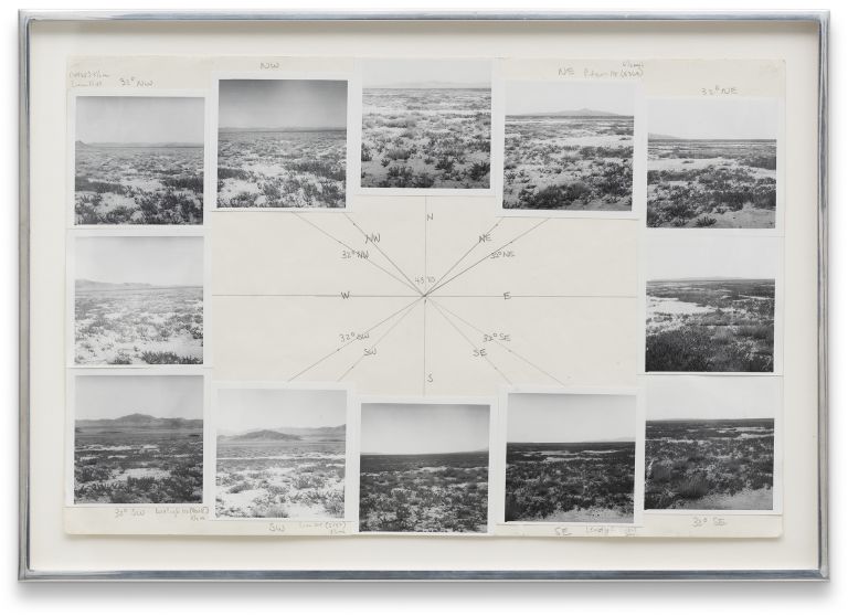 Nancy Holt
Preparatory Drawing of 'Sun Tunnels', 1975
Graphite and twelve black and white photographs on paper
36.2 &times; 51.4 cm
14 1/4 &times; 20 1/4 inches