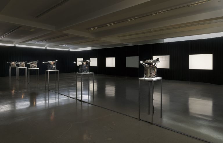 Hanne Darboven
Sechs B&uuml;cher &uuml;ber 1968 / Six books on 1968, 1969
6 x 16mm films, black and white, no sound
approx. 15 min each
Edition 2/8 (+2 AP)
Photo: Robert Wedemeyer