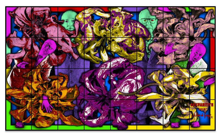 Gilbert & George
SEXPARTITE, 2019
Mixed media
301 &times; 505 cm
118 1/2 &times; 198 7/8 inches