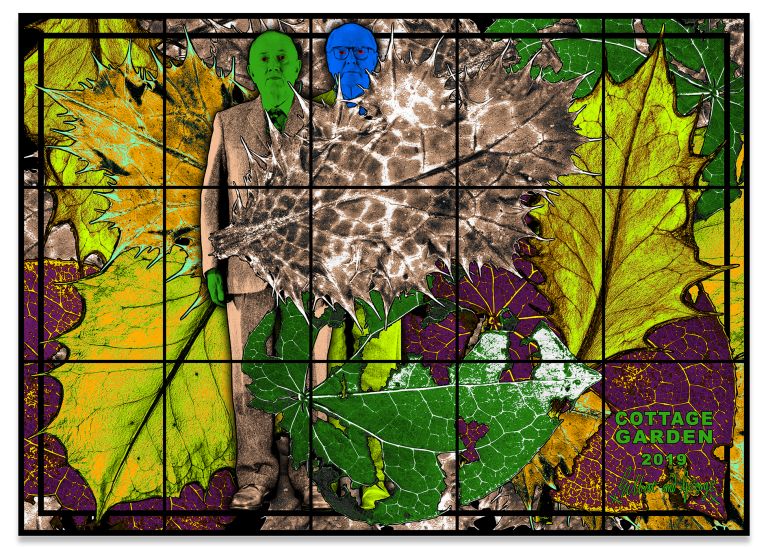 Gilbert & George
COTTAGE GARDEN, 2019
Mixed media
226 &times; 316 cm
89 &times; 124 3/8 inches