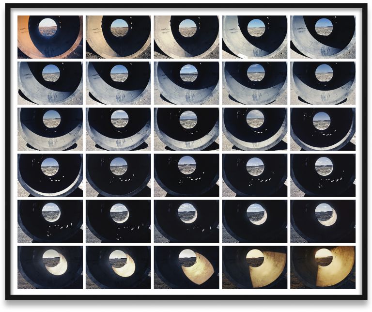 Nancy Holt
Sunlight in Sun Tunnels, 1976
Archival inkjet print
127.3 × 156.2 cm
50 1/8 × 62 1/2 inches