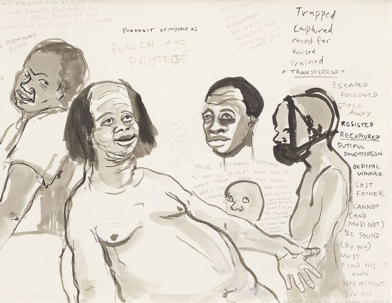 Kara Walker
Eunich and Prot&eacute;g&eacute;, 2018 (detail)