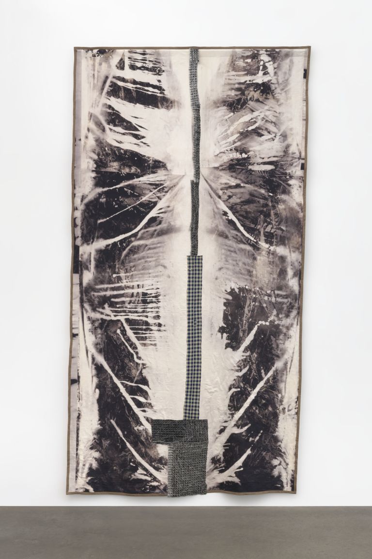 Sterling Ruby
QUILT (7901), 2022
Bleached canvas and fabric remnants
596.9 &times; 310.5 &times; 10.2 cm
235 &times; 122 1/4 &times; 4 inches