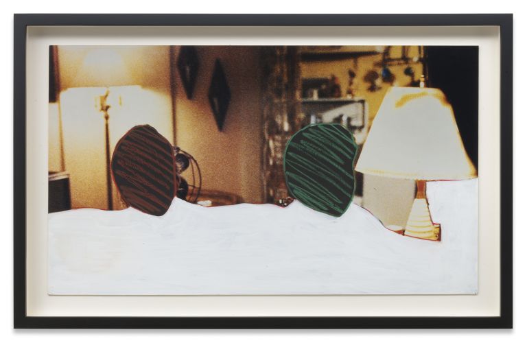 John Baldessari
The Lamp Series – Blind Spot (Used), 1994
Photograph, acrylic and wax pencil on museum board
26.7 &times; 45.7 cm
10 1/2 &times; 18 inches