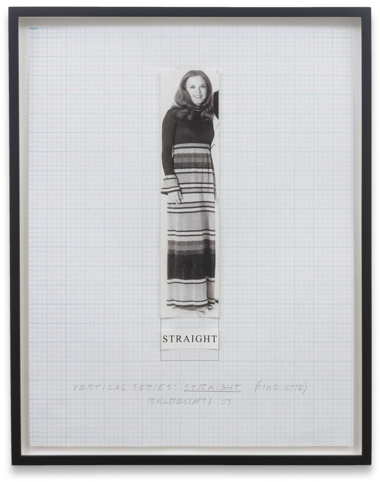 John Baldessari
Vertical Series: Straight. (Maquette)., 2003
Archival digital print on graph paper
55.9 &times; 43.2 cm
22 &times; 17 inches