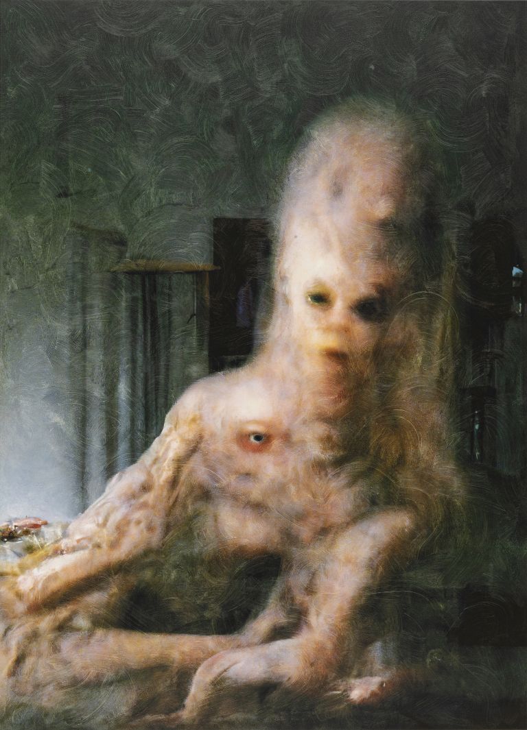 Jon Rafman
𐤌𐤅𐤈𐤑𐤉𐤄𐤟𐤖
(Mutant 1), 2022
Inkjet print and acrylic on canvas
186.7 &times; 134.6 cm
73.5 &times; 53 inches