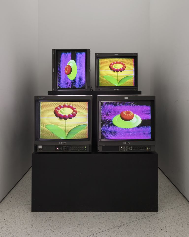 Gretchen Bender
Wild Dead I, II, III (Danceteria Version), 1984 (installation view)