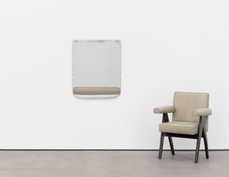 Analia Saban
Pressed Paint (Titanium White), 2017
