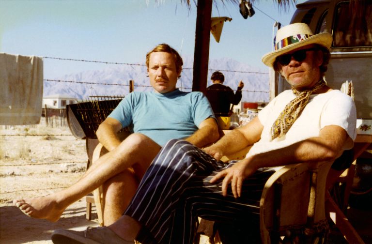 Craig Kauffman and Tony DeLap camping in Baja California, 1972