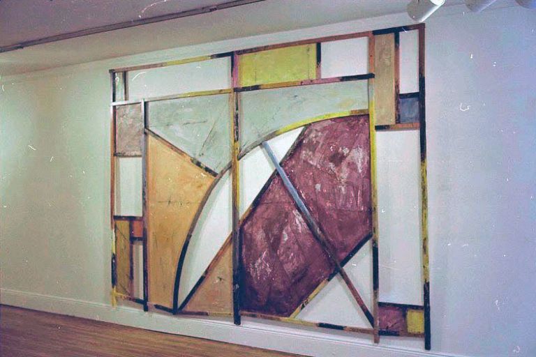 Craig Kauffman, installation view, Robert Elkon Gallery, 1976. Courtesy Archives of American Art