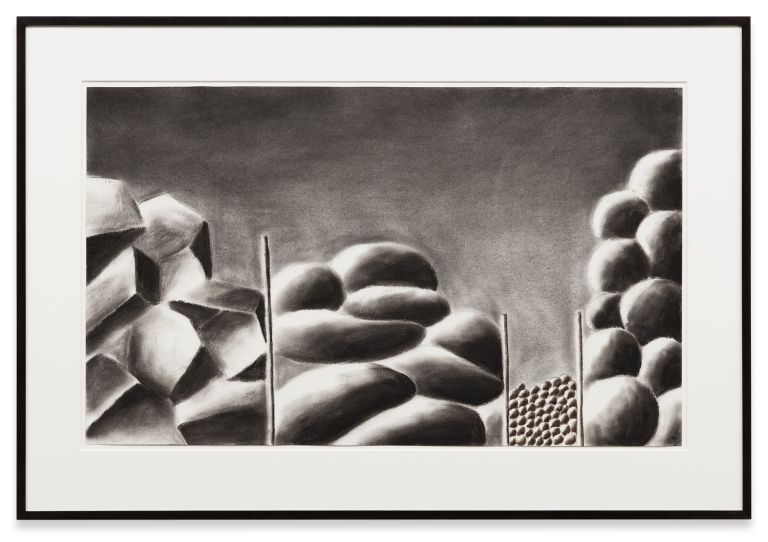 Andreas Schulze
Untitled (Storage), 1988&ndash;90
Charcoal on paper
60 &times; 100 cm
23 5/8 &times; 39 3/8 inches
84 &times; 123 cm (framed)
33 &times; 48 3/8 inches (framed)