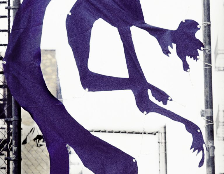 Senga Nengudi
Down (Purple), Red Devil (soul 2), Drifting Leaves, 1972 (detail)