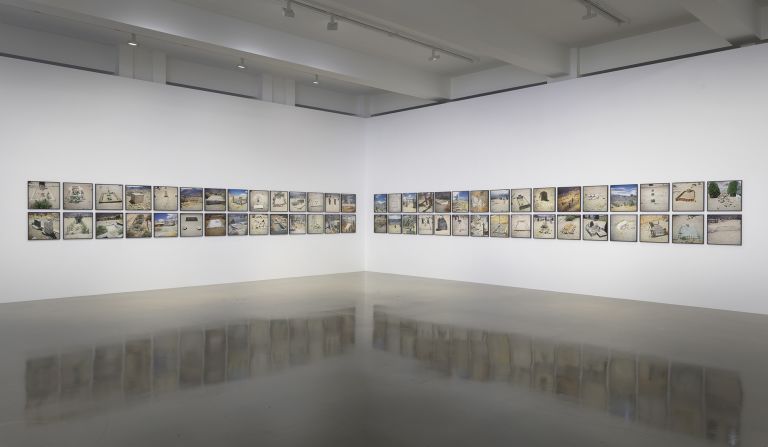 Nancy Holt
Western Graveyards, 1968
Inkjet prints on archival rag paper (60 parts)
45.7 &times; 45.7 cm (each)
18 &times; 18 inches (each)