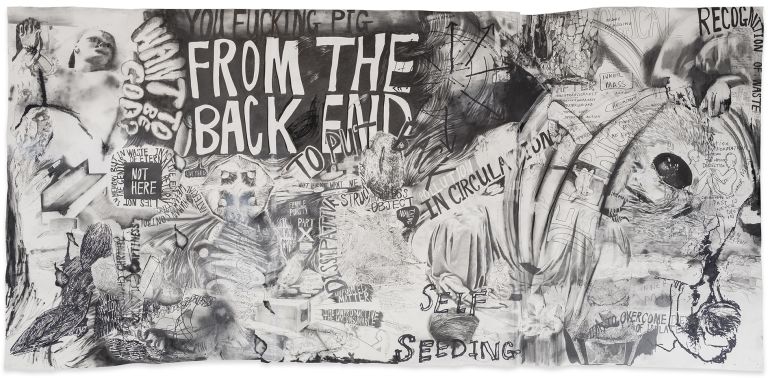 Kaari Upson
Untitled, 2015&ndash;21
Graphite and ink on paper
260.4 &times; 530.9 cm
102 1/2 &times; 209 inches