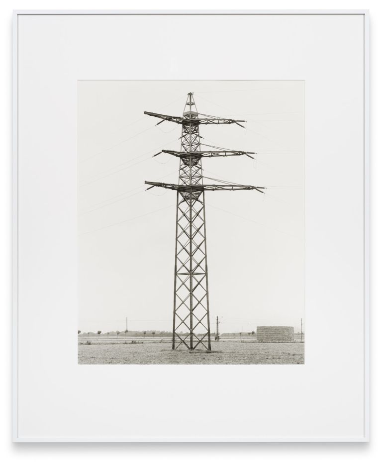Bernd & Hilla Becher
High Tension Pylon, D&uuml;sseldorf, D, 1969
Silver-gelatin print
60 &times; 50 cm
23 5/8 &times; 19 3/4 inches
91.5 &times; 75 cm (framed)
36 &times; 29 1/2 inches (framed)