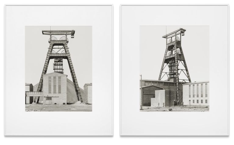Bernd & Hilla Becher
Winding Tower, Fosse Noeux No. 13, Sains en Gohelle, F, 1972
2 silver-gelatin prints
each 60 &times; 50 cm
each 23 5/8 &times; 19 3/4 inches
each 91.5 &times; 75 cm (framed)
each 36 &times; 29 1/2 inches (framed)