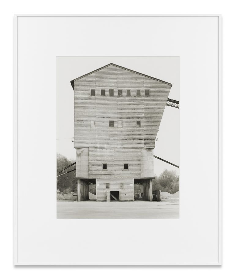 Bernd & Hilla Becher
Gravel Plant, G&uuml;nzburg – Reisensburg, D, 1989
Silver-gelatin print
60 &times; 50 cm
23 5/8 &times; 19 3/4 inches
91.5 &times; 75 cm (framed)
36 &times; 29 1/2 inches (framed)