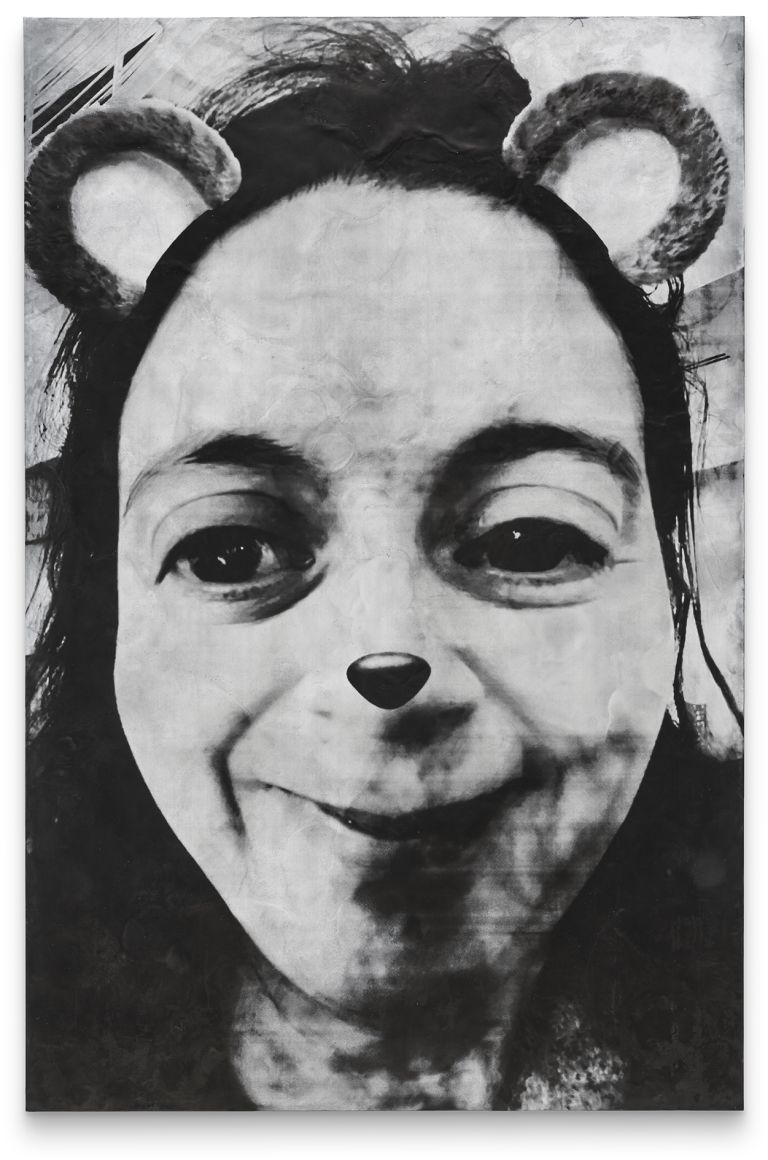Analia Saban
Prompt Drawing: Selfie, 2023
Graphite on encaustic paint on panel
185.4 &times; 121.9 &times; 5.1 cm
73 &times; 48 &times; 2 inches