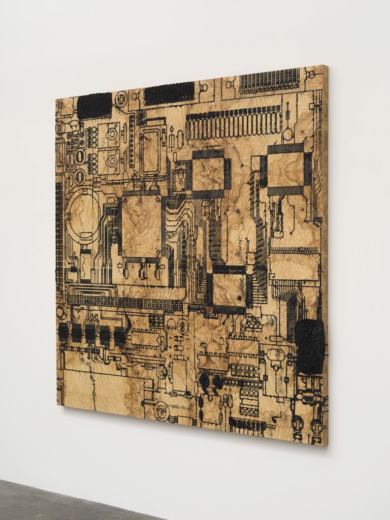 Analia Saban
Circuit Board with Deliberate Lines #4, 2023