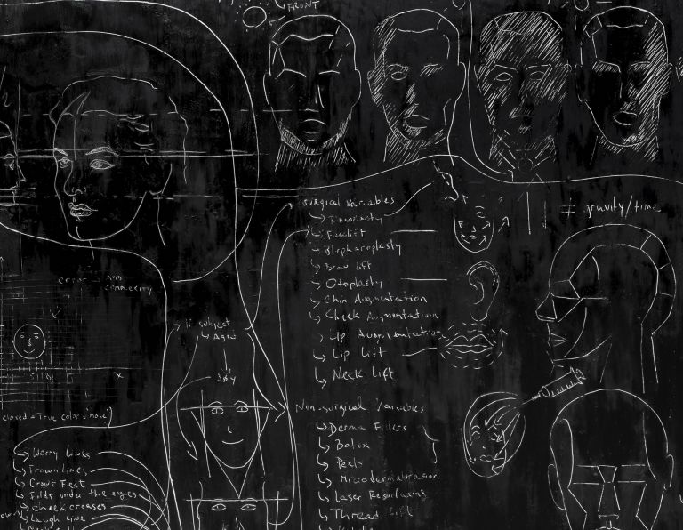 Analia Saban
Flow Chart (Painting a Portrait), 2023 (detail)