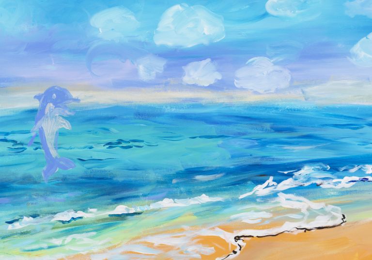 Karen Kilimnik
the island beach, 2023 (detail)