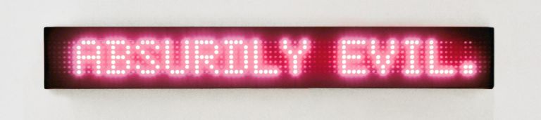 Jenny Holzer
The Survival Series: More Survival:  Red Diodes, 1985
Text: Survival, 1983–85
Horizontal LED sign with red diodes in black powder-coated aluminum housing
13.3 × 97.5 × 7.6 cm
5 1/4 × 38 3/8 × 3 inches