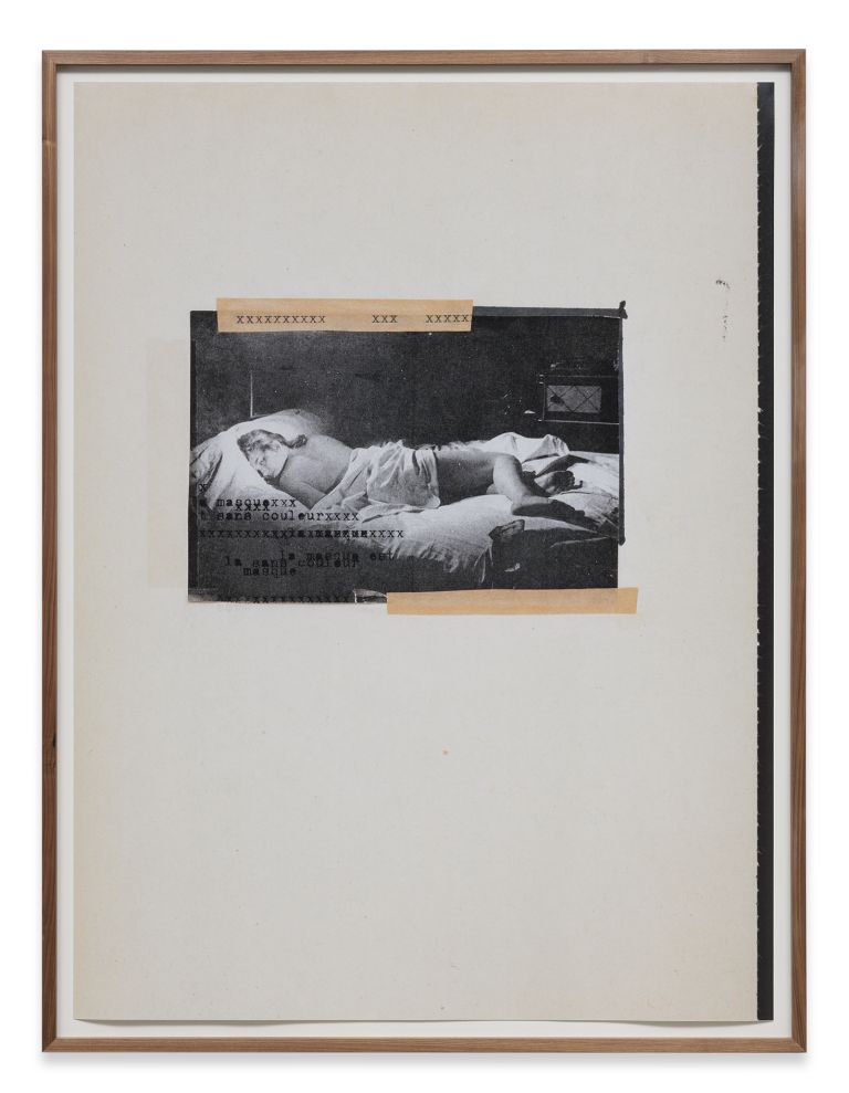 Astrid Klein
Untitled (la sans couleur…), 1979
Photowork
169 &times; 126 cm
66 1/2 &times; 49 5/8 inches
181 &times; 137 cm (framed)
71 1/4 &times; 54 inches (framed)
Edition of 3 + 1 AP