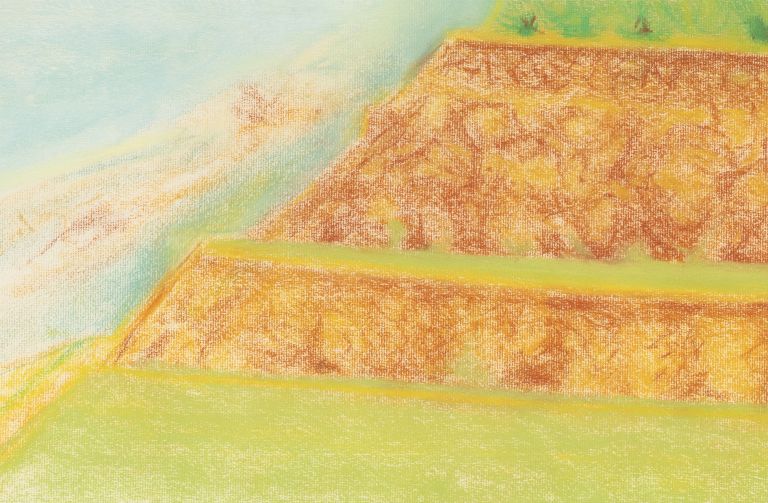 Richard Artschwager
Diagonal Road with Mesa, 2009 (detail)