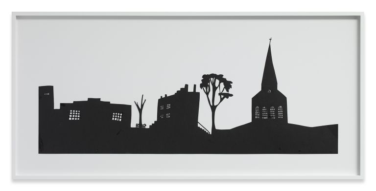 Kara Walker
Materials related to National Archives Microfilm M999 Roll 34: Bureau of Refugees, Freedmen and Abandoned Lands: Lucy of Pulaski, 2009
43.4 &times; 91.2 cm (framed)
17 &times; 36 inches (framed)
