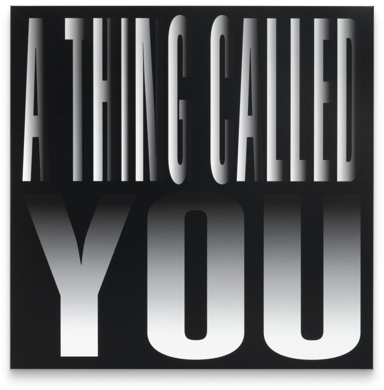 Barbara Kruger
Untitled (A thing called you), 2024
Digital print on vinyl
213.4 &times; 213.4 &times; 6.5 cm | 84 &times; 84 &times; 2 5/8 inches