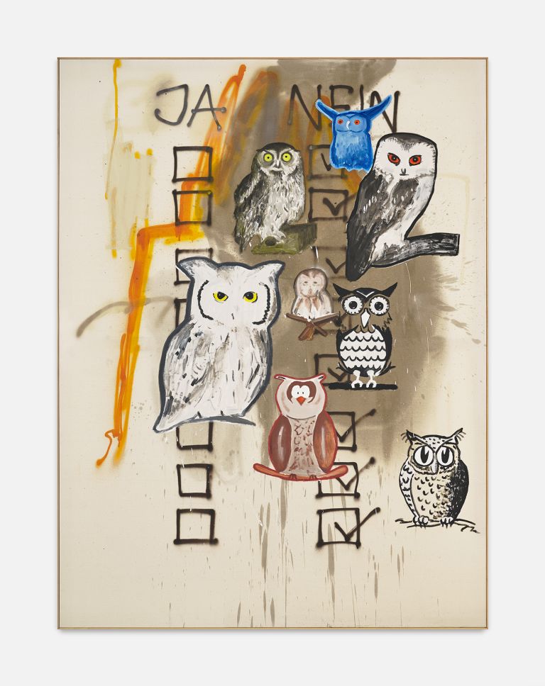 David Ostrowski
Dann lieber nein (Parliament Paintings), 2009
Acrylic and lacquer on canvas, wood
201 x 151 cm | 79 1/8 x 59 1/2 inches (framed)