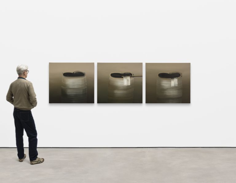 Hyun-Sook Song
Triptych: 5 Brushstrokes III, 8 Brushstrokes, 7 Brushstrokes, 2023