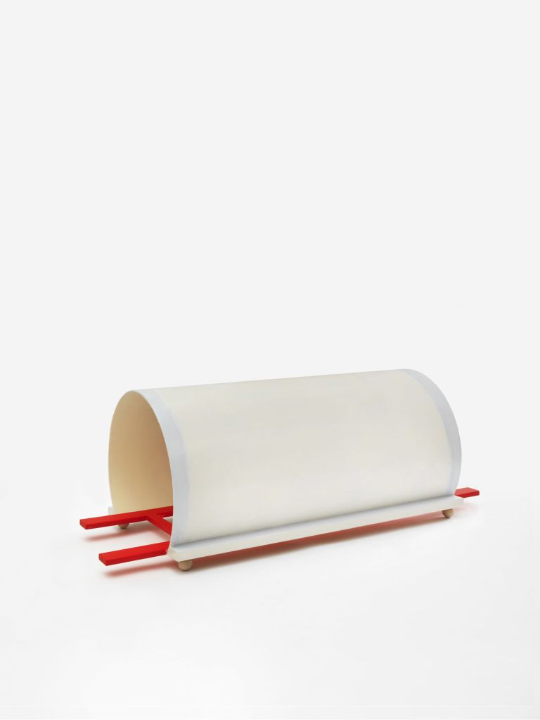 Thomas Scheibitz
Omega – Tunnel, 2024
Wood, MDF, cardboard
48 × 146 × 54 cm | 19 × 57 1/2 × 21 1/4 inches