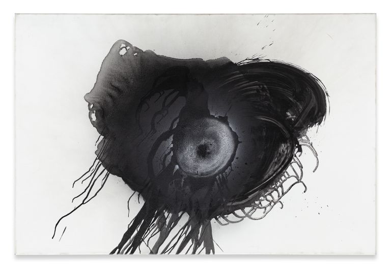 Otto Piene
Pfauenauge, 2006
Oil and soot on canvas
100 &times; 150 cm | 39 3/8 &times; 59 inches