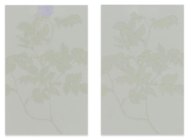 Gary Hume
Double Exposure, 2015
Gloss paint on aluminium panel
122 &times; 78 &times; 2.1 cm each part
48 &times; 30 3/4 &times; 7/8 inches