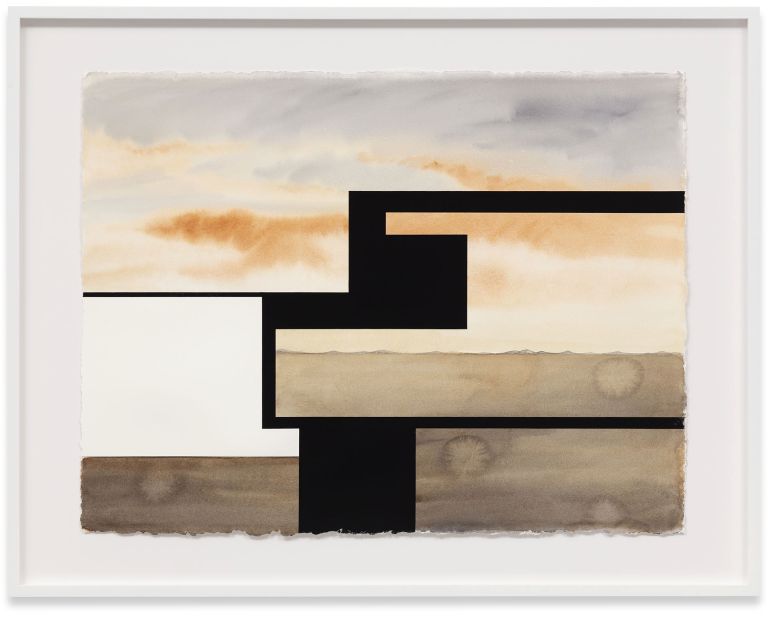 Andrea Zittel
Planar Studies: Vast and Specific #3, 2020
Watercolor and gouache on paper
58.4 &times; 76.2 cm
23 &times; 30 inches
74 &times; 94.3 cm (framed)
29 1/8 &times; 37 1/8 inches (framed)