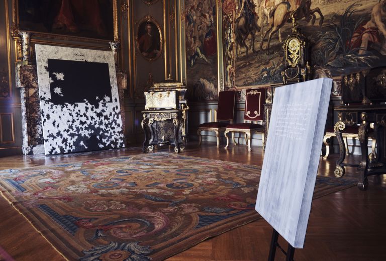Jenny Holzer, SOFTER, installation view, Blenheim Palace, Woodstock, 2017. Photo: Ed Horder