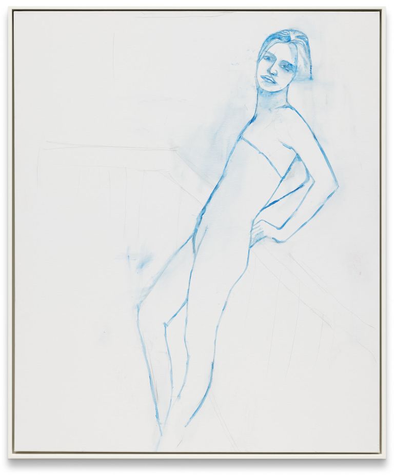 Andro Wekua
It Seems Like That, 2021
Oil and pencil on canvas
120 &times; 100.2 cm
47 1/4 &times; 39 1/2 inches