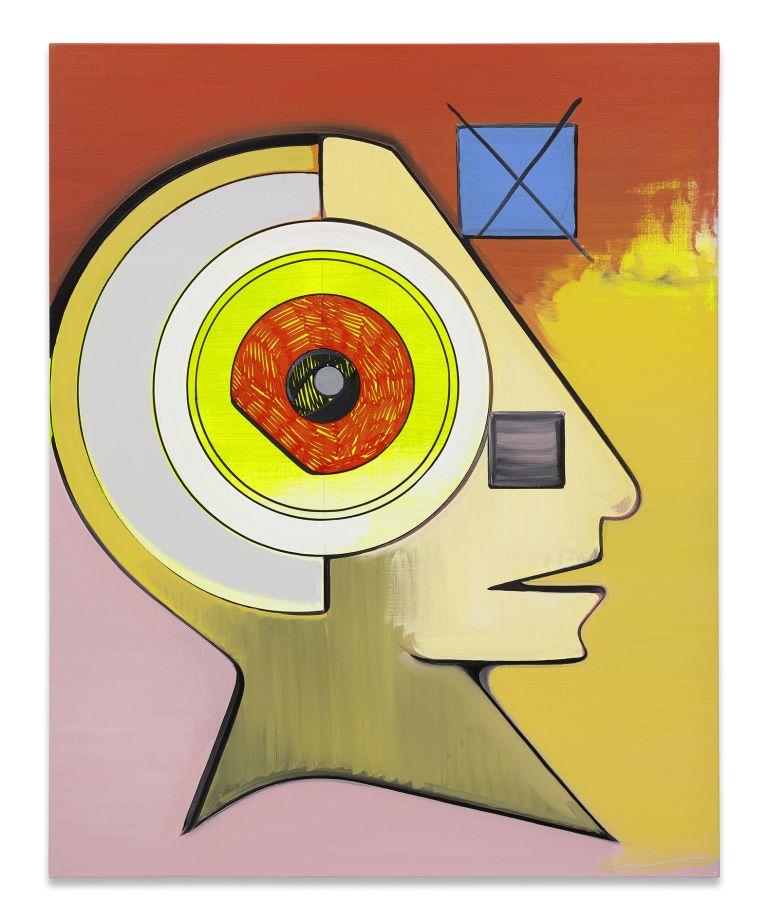 Thomas Scheibitz
Joker II, 2021
Oil, vinyl and pigment marker on canvas
100 &times; 80 cm
39 3/8 &times; 31 1/2 inches